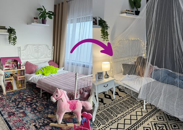 Banner f&uuml;r Einzelbetten mit einem wei&szlig;en Metallbett (120x200 cm) mit stabilem Lattenrost und zeitlosem, schlichtem Design.
