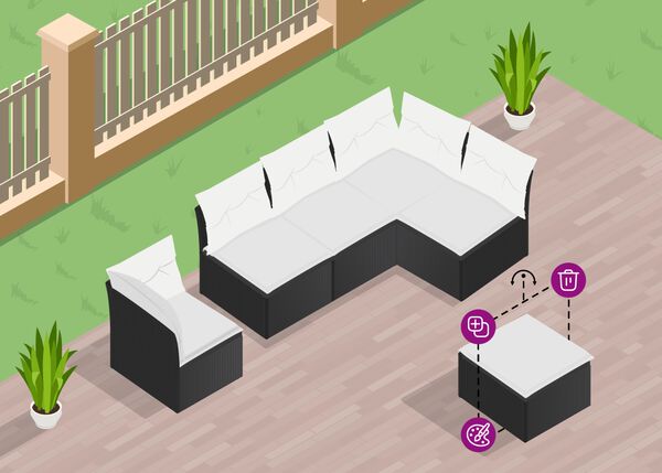 Konfigurieren Sie Ihr eigenes Gartenm&ouml;bel-Set