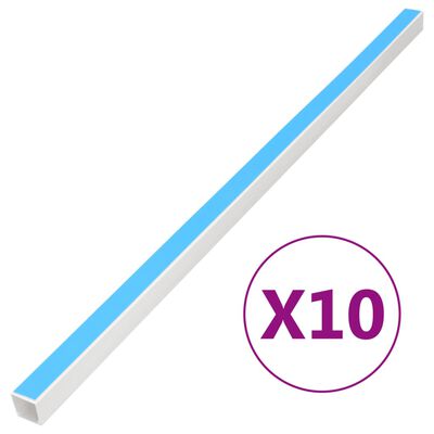 vidaXL Kabelkanäle Selbstklebend 20x10 mm 10 m PVC