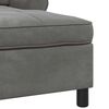vidaXL Lounge-Liege mit Kissen Dunkelgrau 91 x 157 x 91 cm Samt
