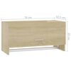 vidaXL Kleiderschrank Sonoma-Eiche 70x32,5x35 cm Holzwerkstoff