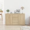 vidaXL Sideboard Sonoma-Eiche 120 x 36 x 69 cm Holzwerkstoff