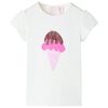Kinder-T-Shirt Ecru 128