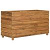 vidaXL Hochbeet 100x40x55 cm Teak Altholz und Stahl