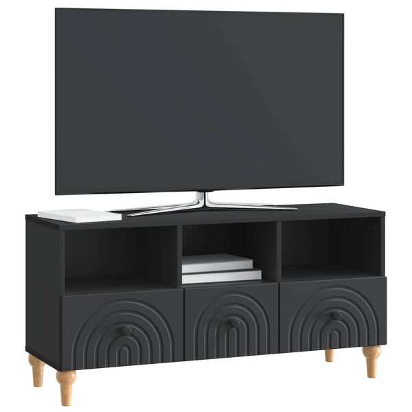 vidaXL TV-Schr&auml;nk Schwarz 102 x 34,5 x 50 cm Holzwerkstoff