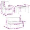 vidaXL Gartensofa-set 4 pcs Braun 120 x 65,5 x 79 cm Massivholz Akazie