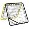 vidaXL Fu&szlig;ball-Rebounder Doppelseitig Verstellbar Gelb Schwarz Stahl