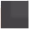 vidaXL TV-Wandschrank Hochglanz-Grau 30,5x30x30 cm