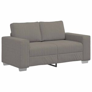vidaXL Zweisitzer-Sofa Hellgrau 160x77x82 cm Cordstoff