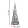vidaXL Pop-Up-Weihnachtsbaum K&uuml;nstlich Beschneit 50 LEDs 120 cm