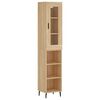 vidaXL Highboard Sonoma-Eiche 34,5x34x180 cm Holzwerkstoff