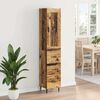 vidaXL Highboard Altholz 34,5 x 34 x 180 cm Holzwerkstoff
