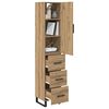 vidaXL Highboard Artisan-Eiche 34,5 x 34 x 180 cm Holzwerkstoff