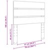 vidaXL Kopfteil Graues Sonoma 75 cm Holzwerkstoff