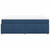 vidaXL Boxspringbett mit Matratze Blau 140x190 cm Stoff