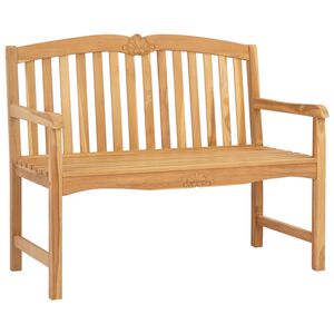 vidaXL Handgefertigte Rosenbank 114 x 60 x 95 cm Massivholz Teak Natur