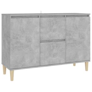 vidaXL Sideboard Betongrau 103,5x35x70 cm Holzwerkstoff