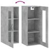 vidaXL Wandschrank Betongrau 34,5x34x90 cm