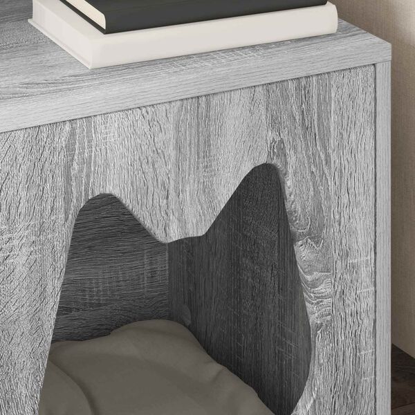 vidaXL Katzenhaus Graues Sonoma 42,5 x 40 x 53,5 cm Holzwerkstoff