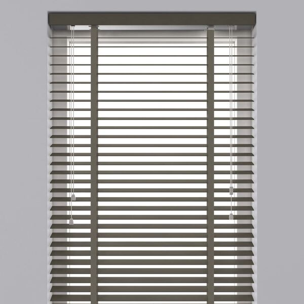 Decosol Jalousien Holz 50 mm 140 x 180 cm Taupe