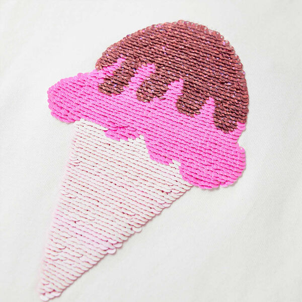 Kinder-T-Shirt Ecru 128