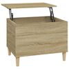 vidaXL Couchtisch Sonoma-Eiche 60x44,5x45 cm Holzwerkstoff
