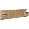 vidaXL Kopfteil mit Schrank 3 pcs Artisan-Eiche Holzwerkstoff