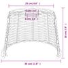 vidaXL Lampenschirm Wei&szlig; &Oslash;30x20 cm Korbweide