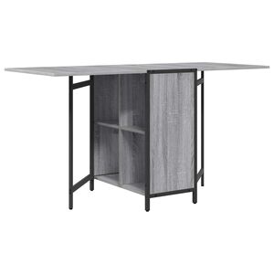 vidaXL Esstisch 144 x 60 x 75 cm Holzwerkstoff Sonoma-Grau Rechteckig