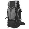 vidaXL Wanderrucksack XXL 75 L Schwarz und Grau