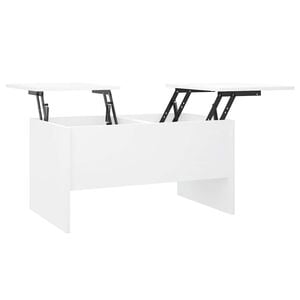 vidaXL Couchtisch Wei&szlig; 80x50x42,5 cm Holzwerkstoff