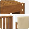 vidaXL Sofagarnituren 5 pcs Natur und Beige Massivholz Akazie