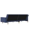 vidaXL Schlafsofa 2-Sitzer Blau Stoff