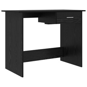 vidaXL Schreibtisch mit Speicher Schwarz Eichen-Optik 100 x 50 x 76 cm