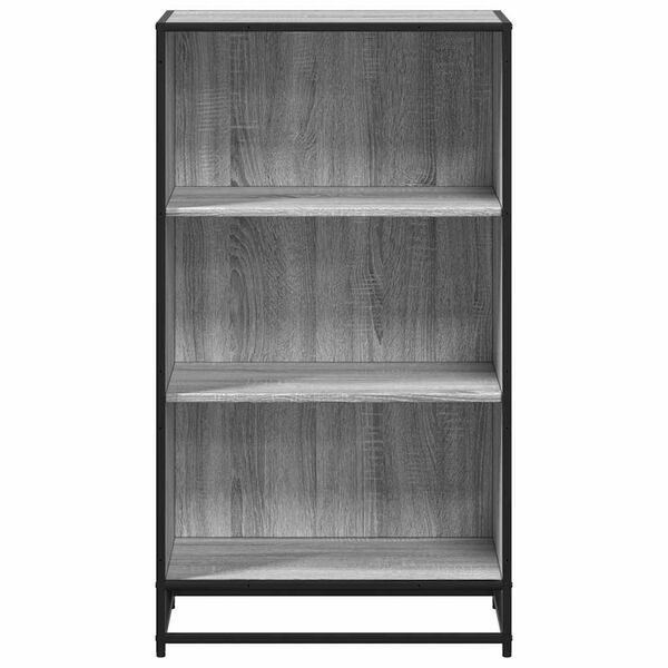 vidaXL Bücherregal Grau Sonoma 60x35x107,5 cm Holzwerkstoff