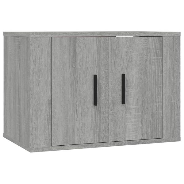 vidaXL TV-Wandschr&auml;nke 2 Stk. Grau Sonoma 57x34,5x40 cm