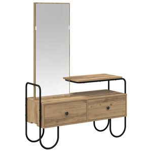 vidaXL Schminktisch Artisan-Eiche Holzwerkstoff