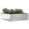 vidaXL Raseneinfassung 6 pcs Silber 40 x 40 x 13 cm Edelstahl