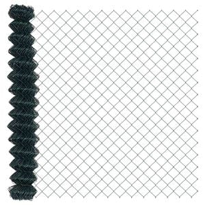 vidaXL Kettenzaun 25 x 1,6 m Stahl Gr&uuml;n