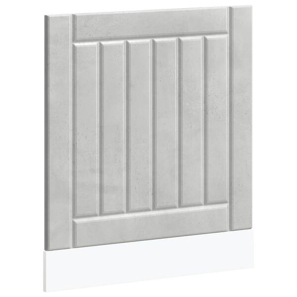 vidaXL Geschirrsp&uuml;lerblende Lucca Betongrau Holzwerkstoff