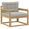 vidaXL Outdoor Mittelsofa Polyester Wei&szlig;