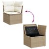 vidaXL Garten-Sofa-Set 8 pcs Beige Poly-Rattan