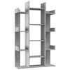 vidaXL B&uuml;cherregal Grau Sonoma 86x25,5x140 cm Holzwerkstoff