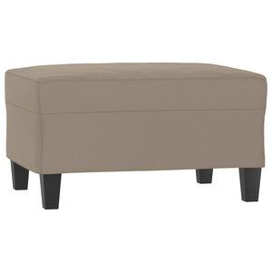 vidaXL Fu&szlig;hocker Taupe 70x55x41 cm Mikrofasergewebe