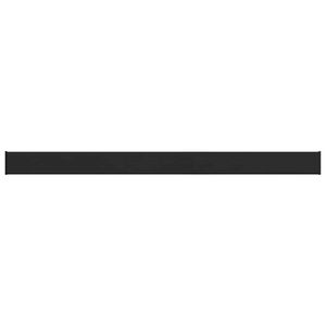 vidaXL Fensterbank Schwarz mit Holzmaserung 120 x 15 x 4,5 cm PVC