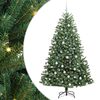 vidaXL K&uuml;nstlicher klappbarer Weihnachtsbaum Gr&uuml;n 210 cm