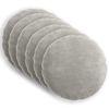 vidaXL Kissenbezug 6 stk. HEERLEN Hellgrau &Oslash; 50 cm Chenille-Stoff