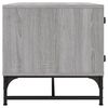 vidaXL Couchtisch mit Glast&uuml;ren Grau Sonoma 68,5x50x50 cm