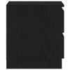 vidaXL Nachttisch 2 pcs Schwarz Eichen-Optik 50 x 40 x 43,5 cm