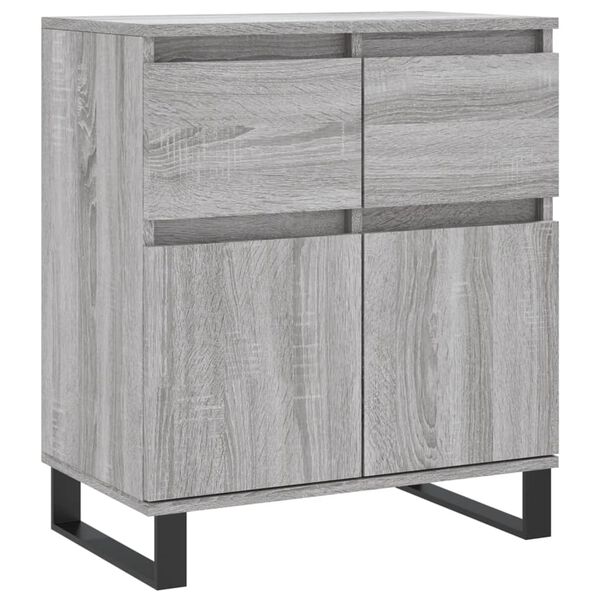 vidaXL Sideboard Grau Sonoma 60x35x70 cm Holzwerkstoff